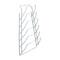 Organize It All White 6 Section Cabinet Door Lid Rack